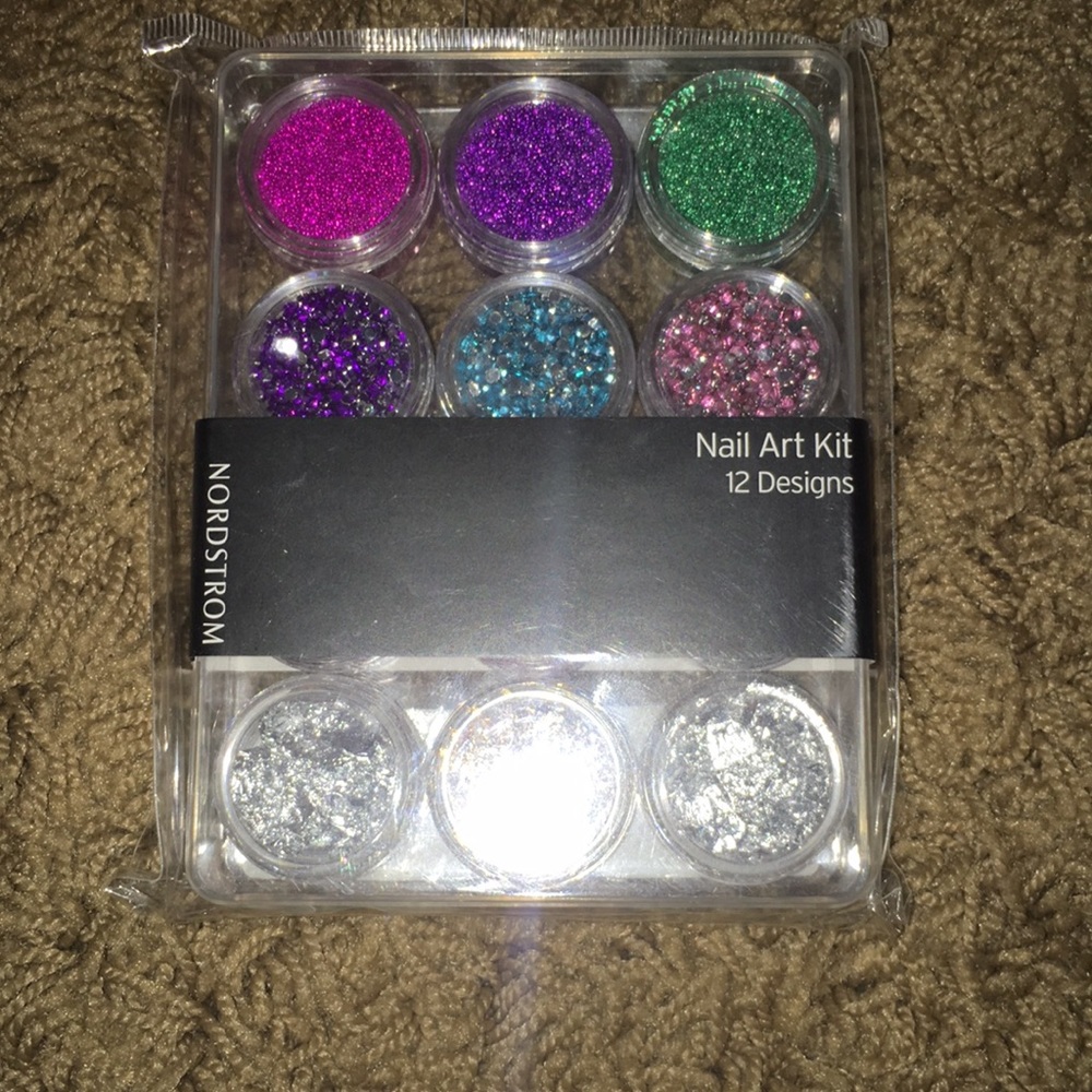 Nordstrom nail art kit glitter foil crystals